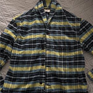 Plaid Button-Up Shirt